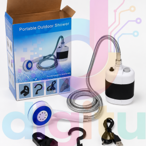 دوش مسافرتی شارژی و پمپ آب کمپینگ مدل Portable Shower (مخزن‌دار نیست - پمپی)